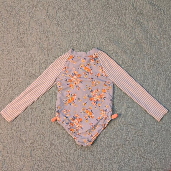 Carter Long Sleeve Swimsuit Toddler Girl Size 2T - Picture 9 of 12